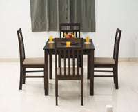 Tehran Sheesham Wood 4 Seater Dining Table Set with 4 Chair for Dining Room - Dining Set - Furniselan - Grey-Finish