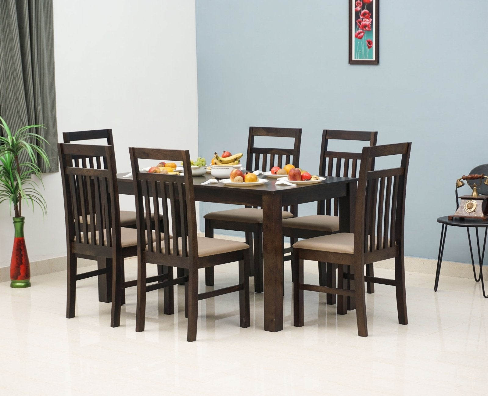 6 Person Dining Room Table with Chairs – Perfect for Family Gatherings