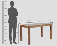 Tehran Sheesham Wood 6 Seater Dining Table Set with 6 Chair for Dining Room - Dining Set - Furniselan - Teak-Finish