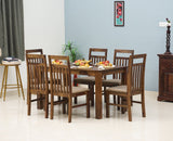 Tehran Sheesham Wood 6 Seater Dining Table Set with 6 Chair for Dining Room