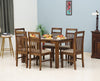 Tehran Sheesham Wood 6 Seater Dining Table Set with 6 Chair for Dining Room - Dining Set - FurniselanFurniselan