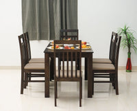 Tehran Sheesham Wood 6 Seater Dining Table Set with 6 Chair for Dining Room - Dining Set - Furniselan - Grey-Finish