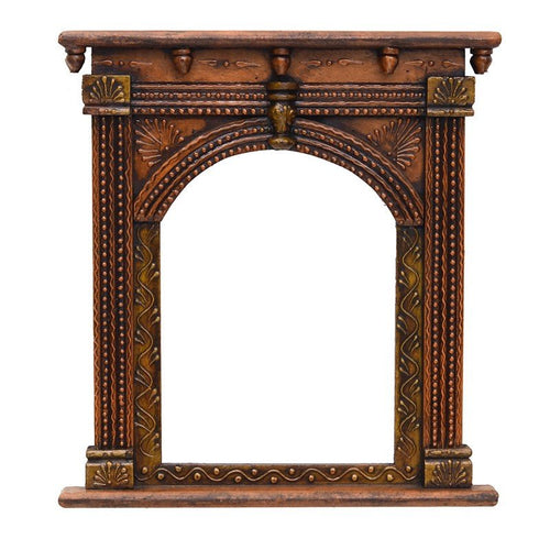 Traditional Pattern 27 x 16 Inch Wooden Jharokha Furniselan