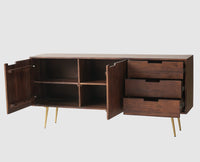 Vienna Solid Wood Three Drawer Two Door Sideboard - Sideboard - Furniselan