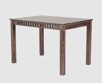 Vijayawada Sheesham Wood 4 Seater Dining Table Set with 4 Chair for Dining Room - Dining Set - Furniselan - Grey-Finish