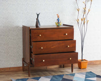 Wellington Solid Wood Chest of Drawer Furniselan-Brown-Finish