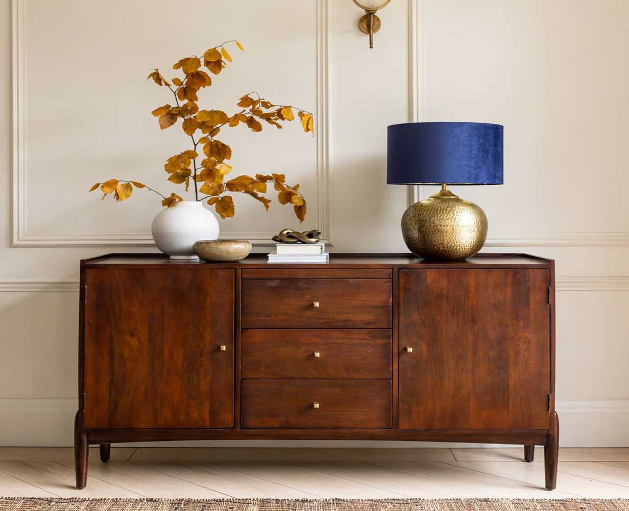 Wellington Solid Wood Sideboard Cabinet - Sideboard - Furniselan Furniselan